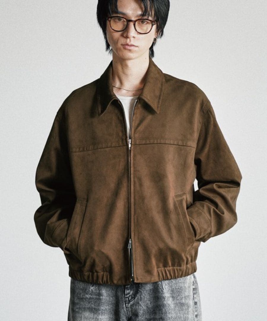 ジャケット・アウター ARTIFICIAL GRAIN FAUX SUEDE ZIP BLOUSON