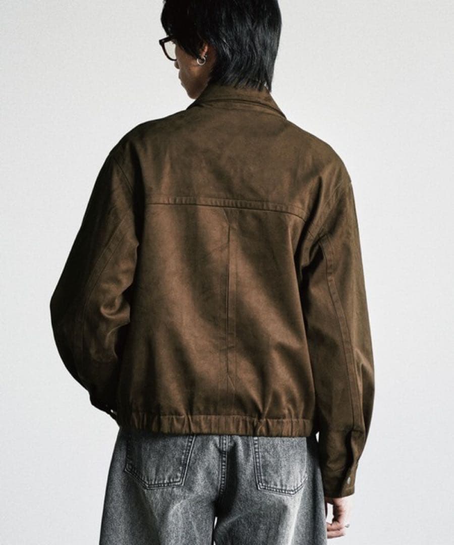 ジャケット・アウター ARTIFICIAL GRAIN FAUX SUEDE ZIP BLOUSON