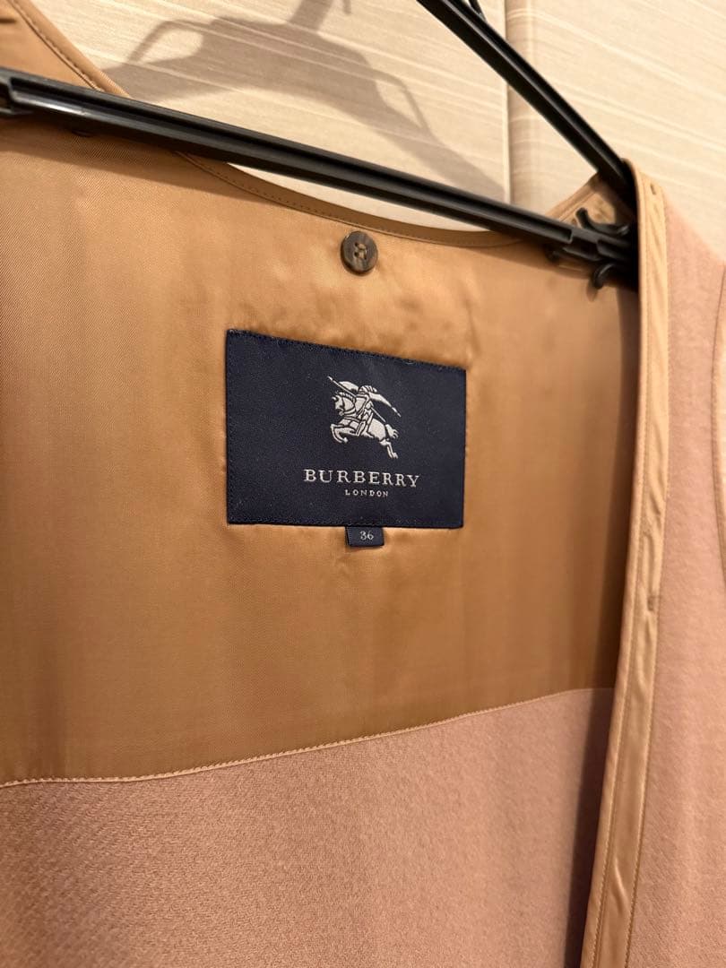 ★美品交渉歓迎❗️BURBERRYバーバリートレンチコートライナー付★スリム36★