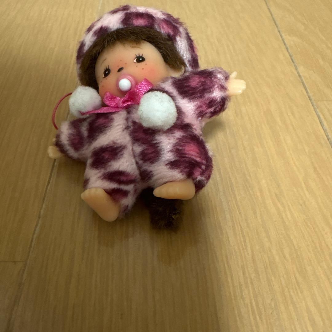 d*4様 ベビチッチ 豹柄 ピンク キーホルダー モンチッチ
