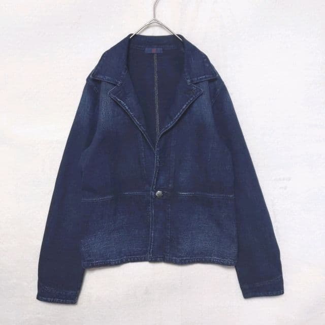 専用　45rpm　Ｌ　デニムジャケット　コンチョボタン　　インディゴブルー