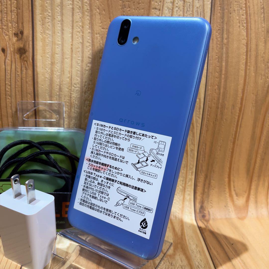 SIMフリー 本体 arrows U 32 GB 024G4 ブルー 電池良好