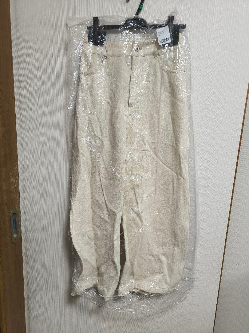 crewre ソフトツイストデニムワイドパンツ　エクリュ　サイズ2