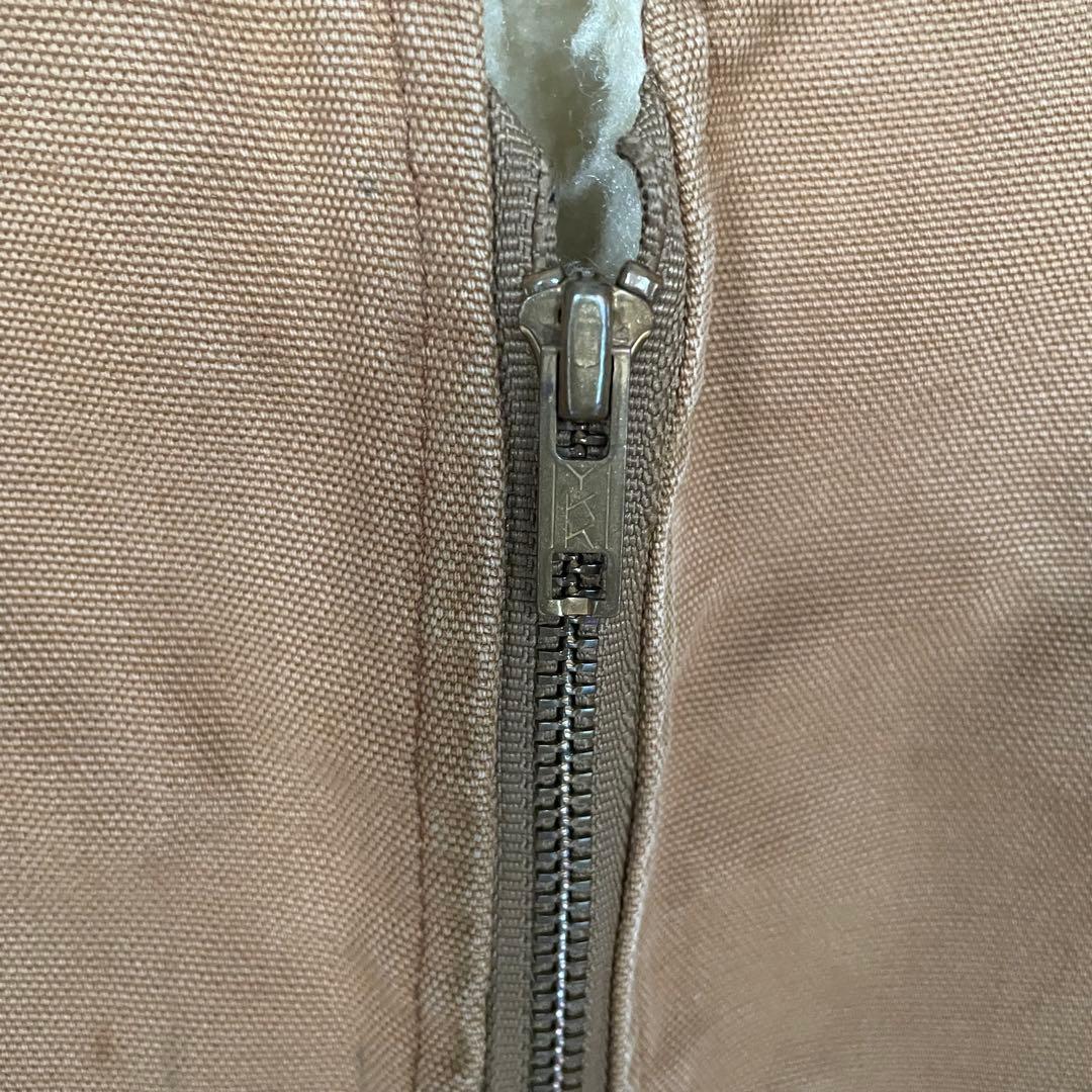 【かず】カーハート　Carhartt ダックベスト　ボア裏地　ブラウン　M