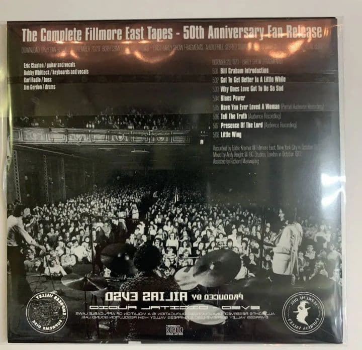 洋楽 DEREK & THE DOMINOS : LIVE AT FILLMORE