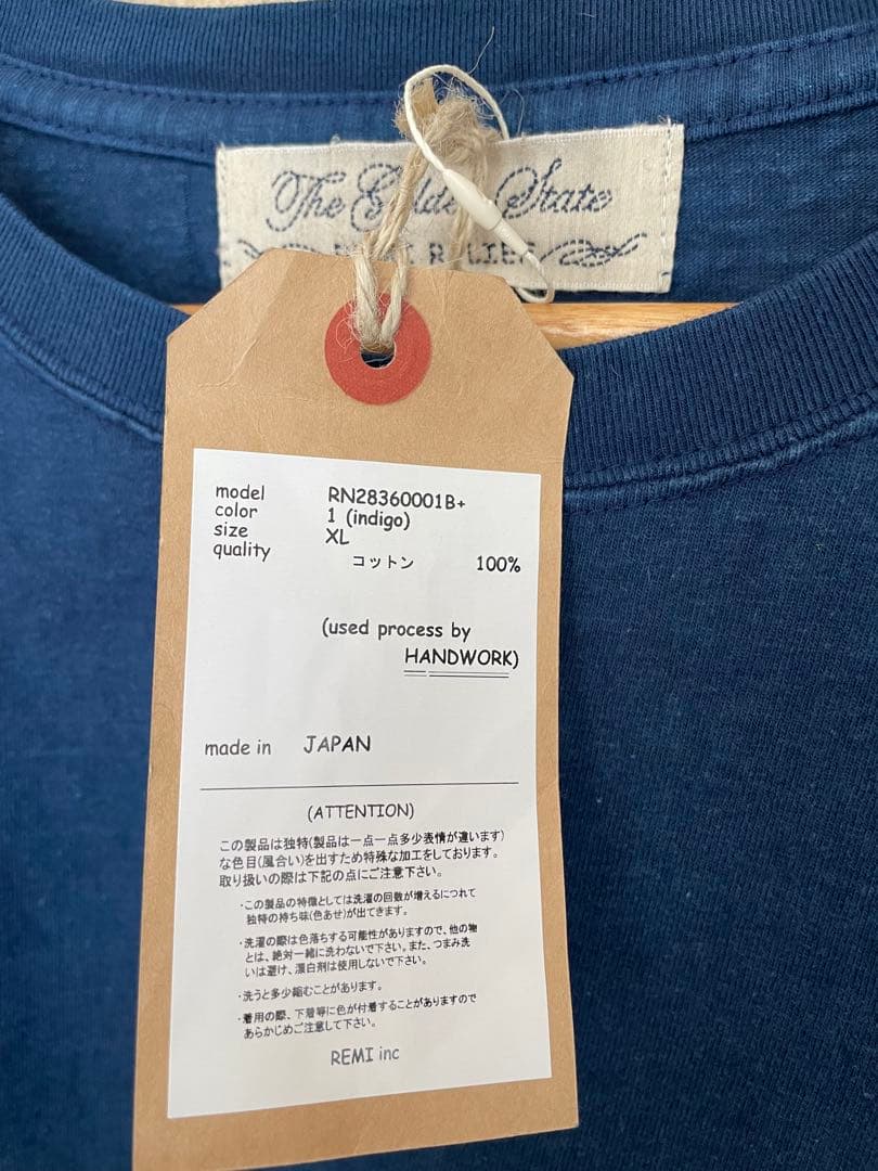 新品未使用 REMI RELIEF レミレリーフ ユーズド加工半袖T XL