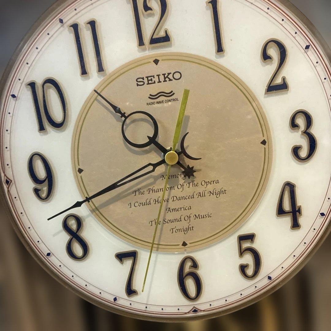ほ*る様 SEIKO メロディー掛時計 木製ケース
