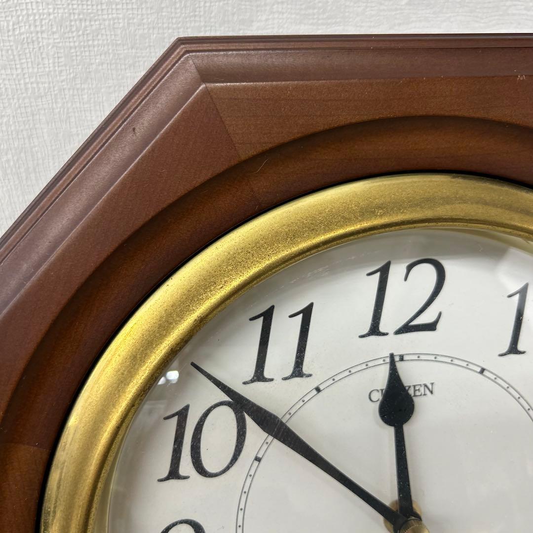 CITIZEN シチズン　ボンボン時計　木製八角形掛時計 レギュレーター