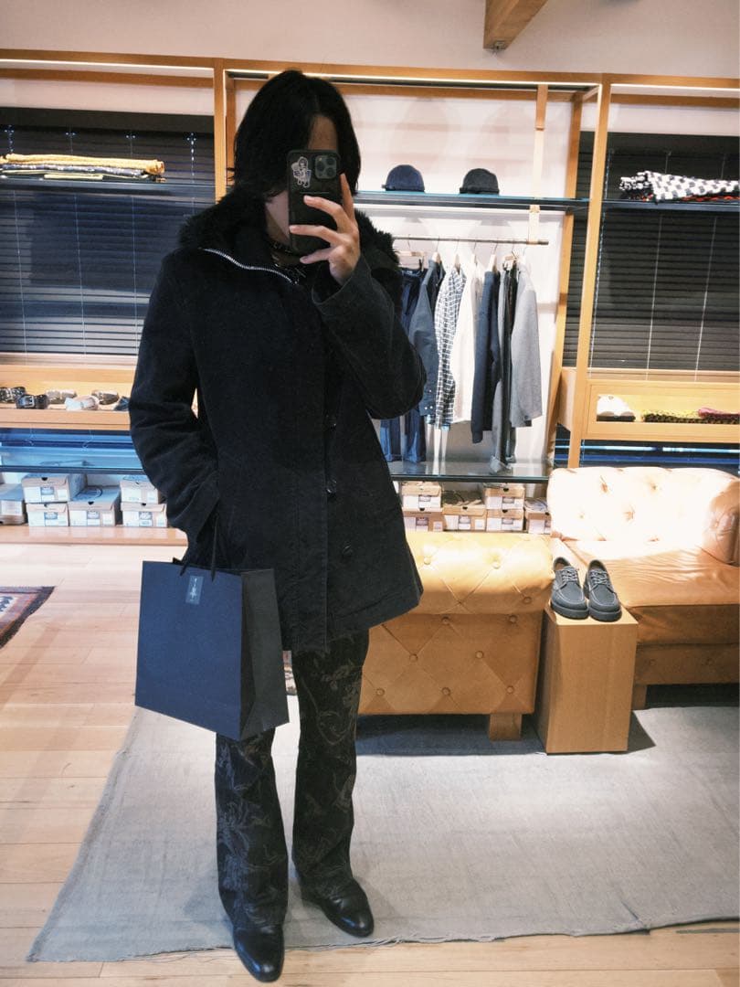 JUNYA WATANABE MAN 黒 モッズコート