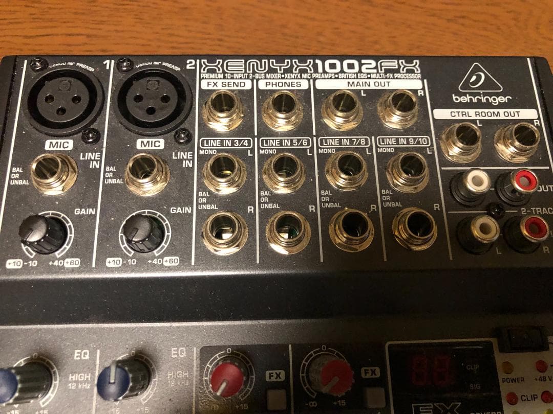 Behringer XENYX 1002FX アナログミキサー