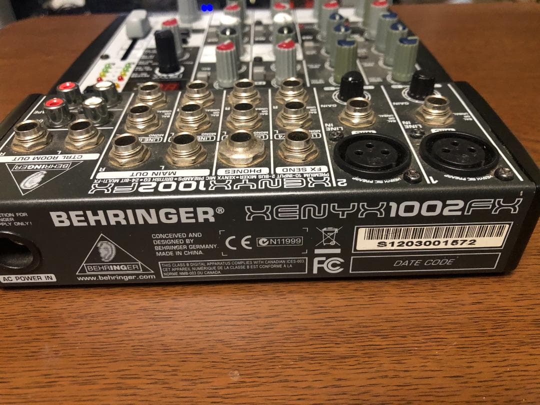 Behringer XENYX 1002FX アナログミキサー