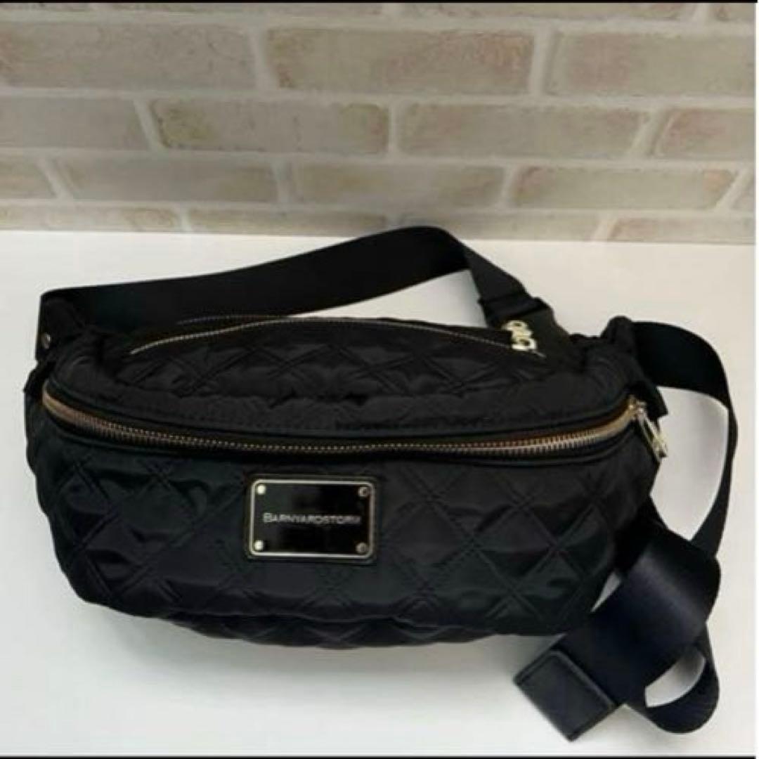 バンヤードストーム　キレイめボディBAG キルティング　ブラック