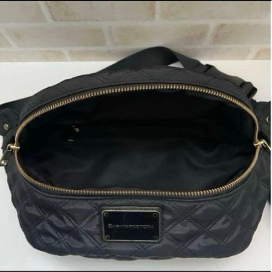 バンヤードストーム　キレイめボディBAG キルティング　ブラック