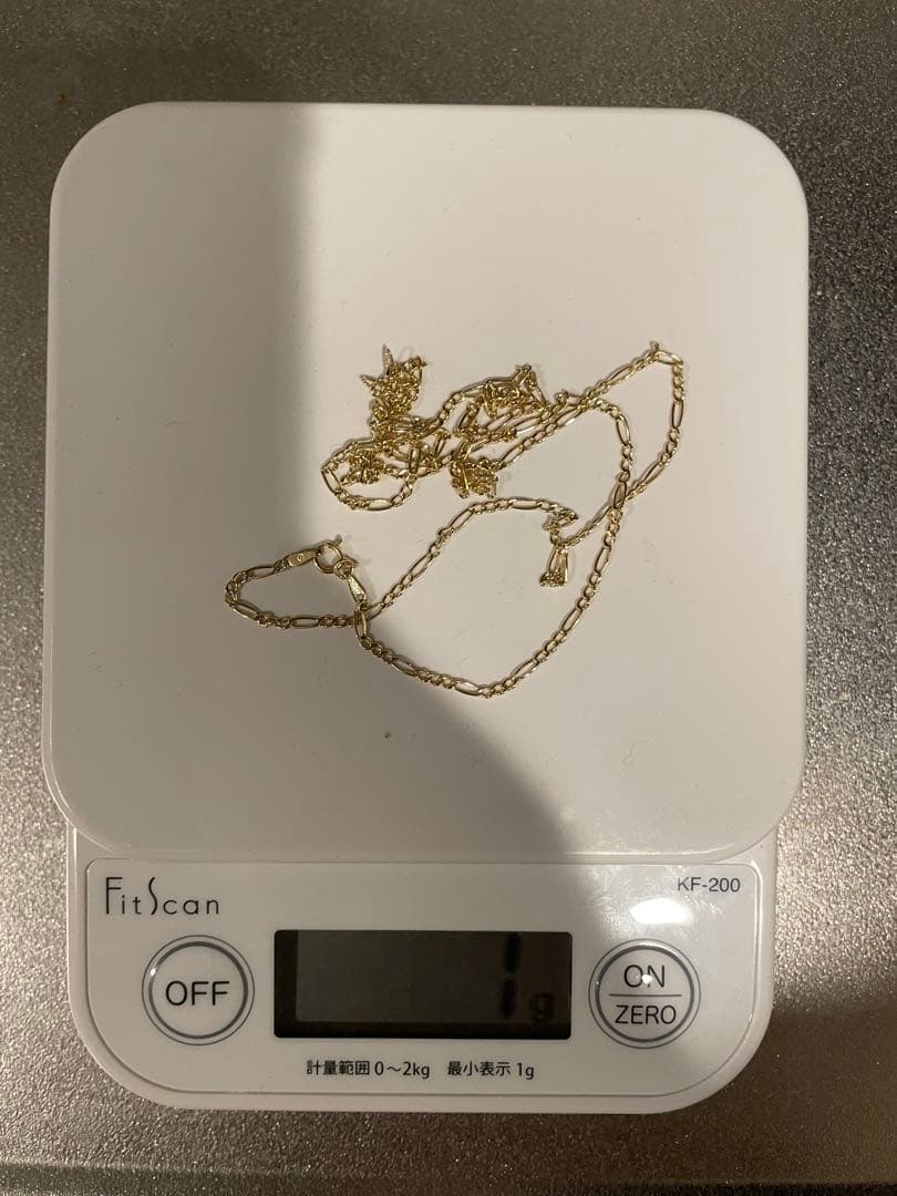 れ*ん様 10k フィガロチェーン ネックレス　60cm