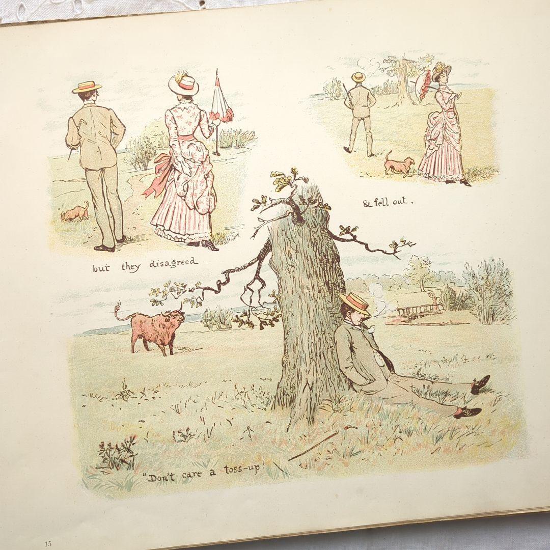 稀少1888アンティーク絵本 児童書 洋書古書 ヴンテージ ヴィクトリアン