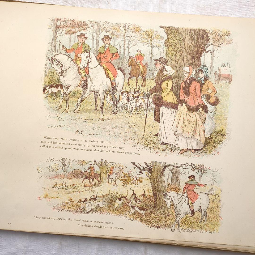 稀少1888アンティーク絵本 児童書 洋書古書 ヴンテージ ヴィクトリアン