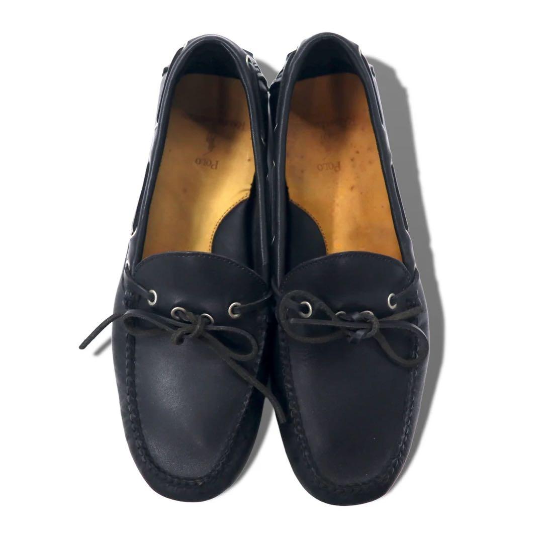 POLO RALPH LAUREN ドライビングシューズ 26.5CM ブラック