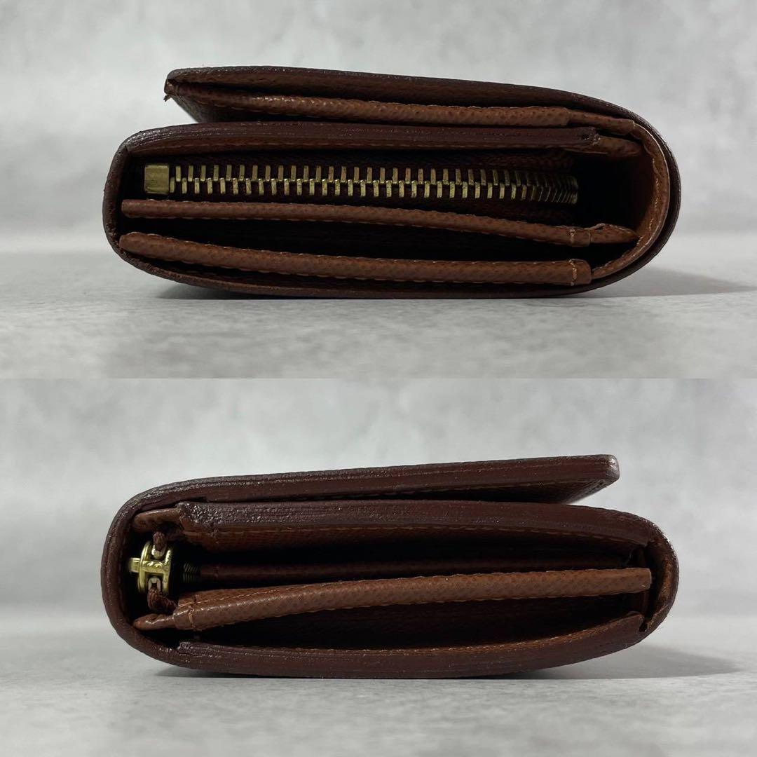 【美品】ルイ・ヴィトン モノグラム ポルトモネビエトレゾール 二つ折り財布