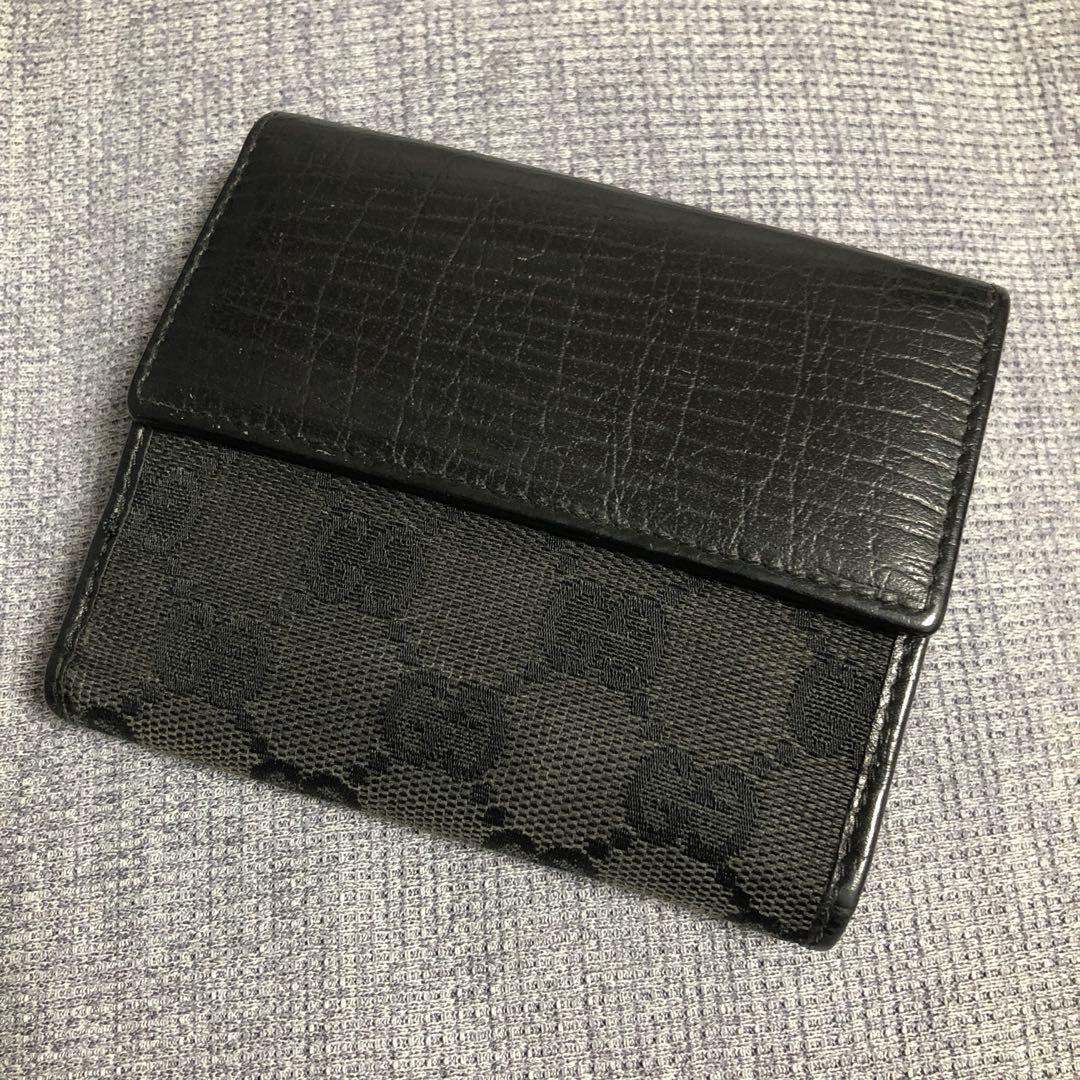 CI ブラック 二つ折り財布　ジャッキー　シグネチャー　黒　ウォレット