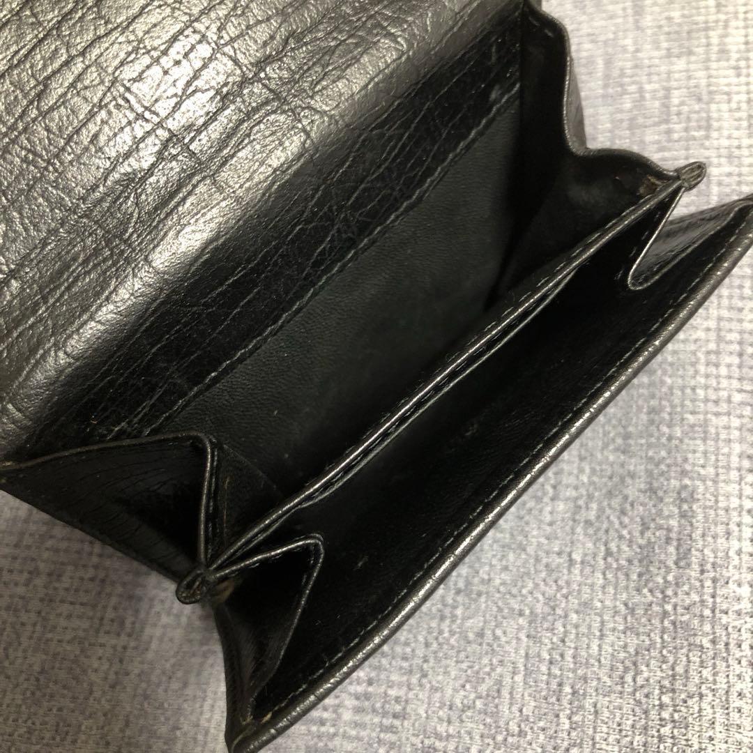 CI ブラック 二つ折り財布　ジャッキー　シグネチャー　黒　ウォレット