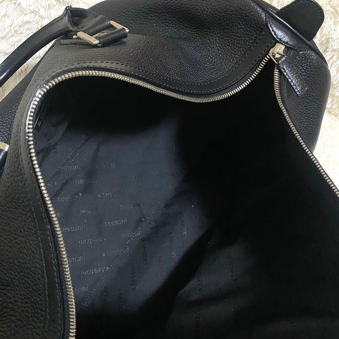 a.testoni ✨良品✨ ボストンバッグ 大容量 トラベルバッグ レザー
