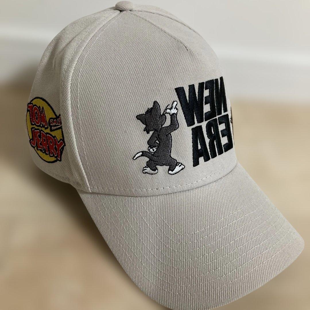 【激レアコラボ】NEW ERA　トムとジェリー　ベージュ色　未使用品　キャップ