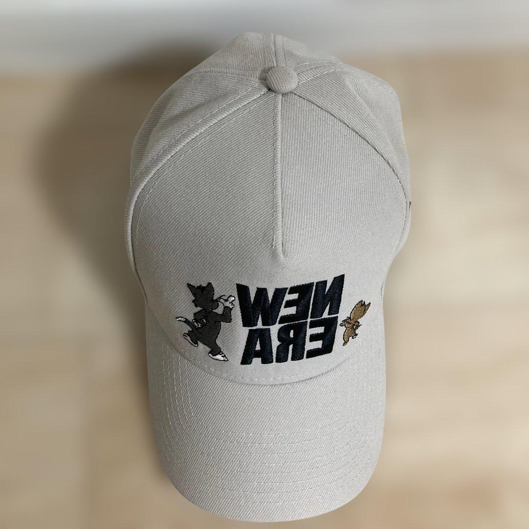 【激レアコラボ】NEW ERA　トムとジェリー　ベージュ色　未使用品　キャップ
