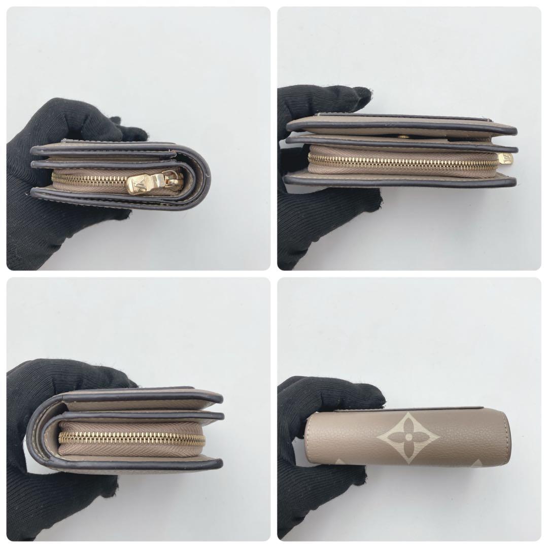 美品 ルイヴィトン ポルトフォイユ クレア モノグラム アンプラント バイカラー