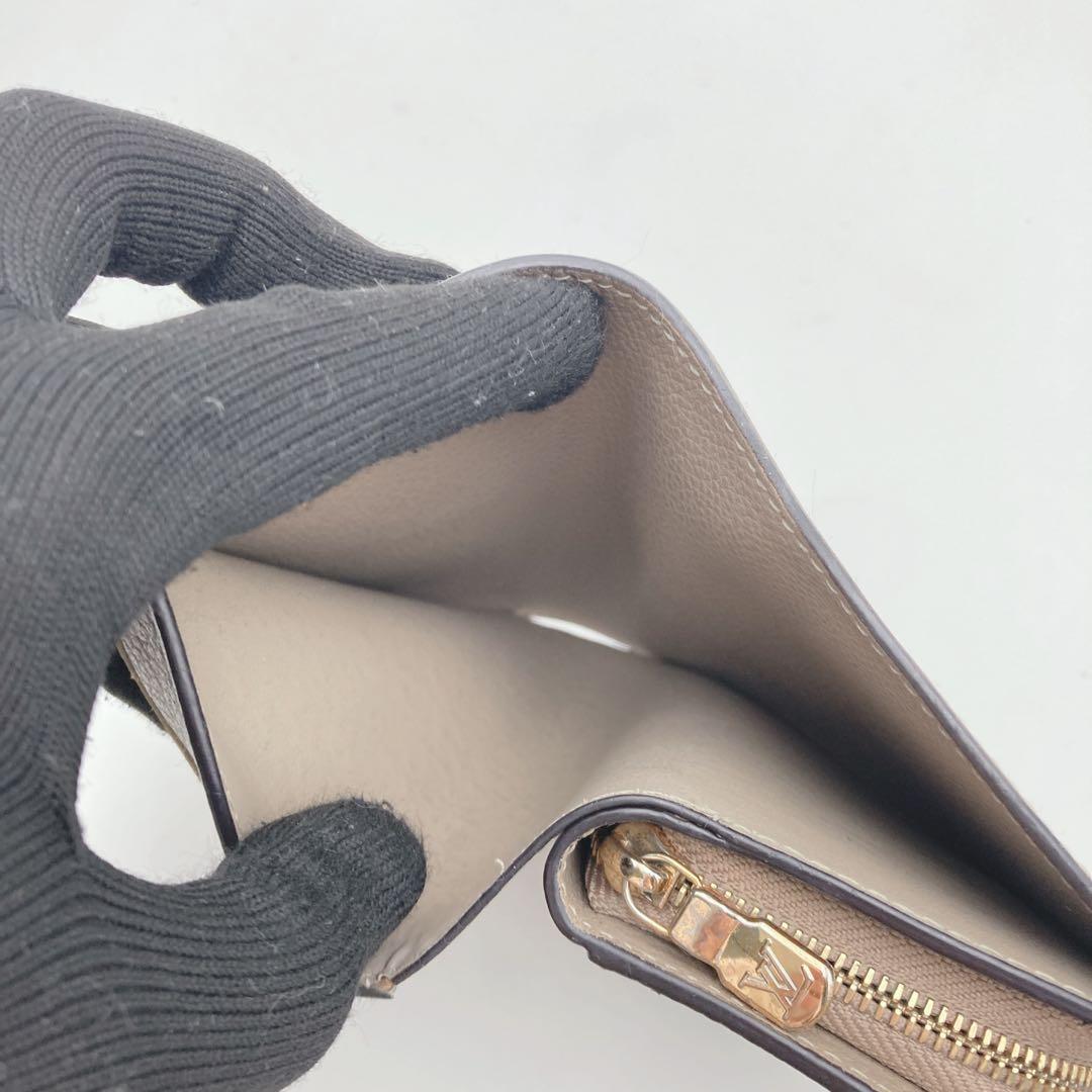 美品 ルイヴィトン ポルトフォイユ クレア モノグラム アンプラント バイカラー