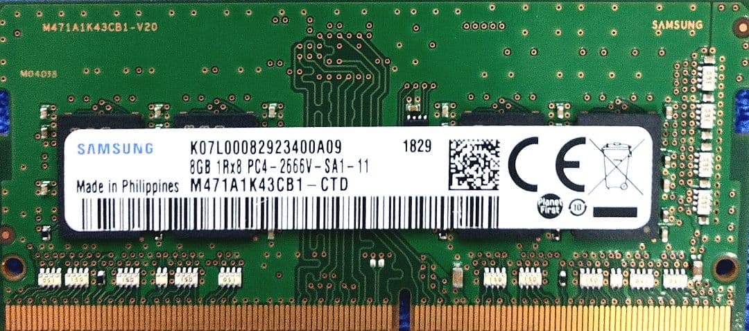PC用メモリ PC4-2666V 8GB × 45枚セット