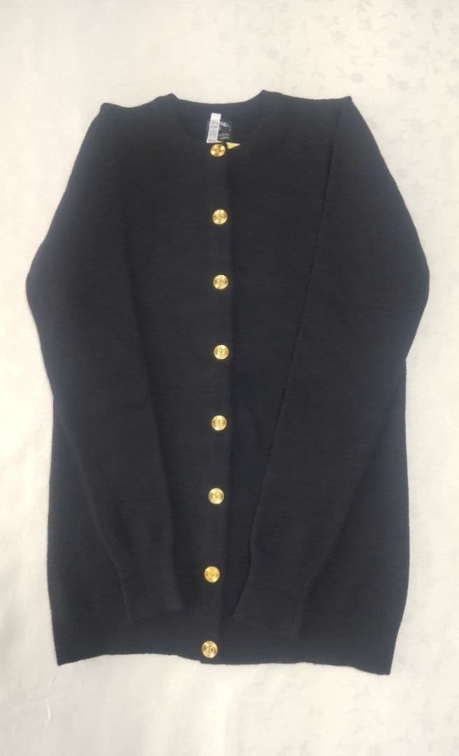【限定値下げ】CHANELシャネル　カシミヤ100％カーディガン　ブラック　M