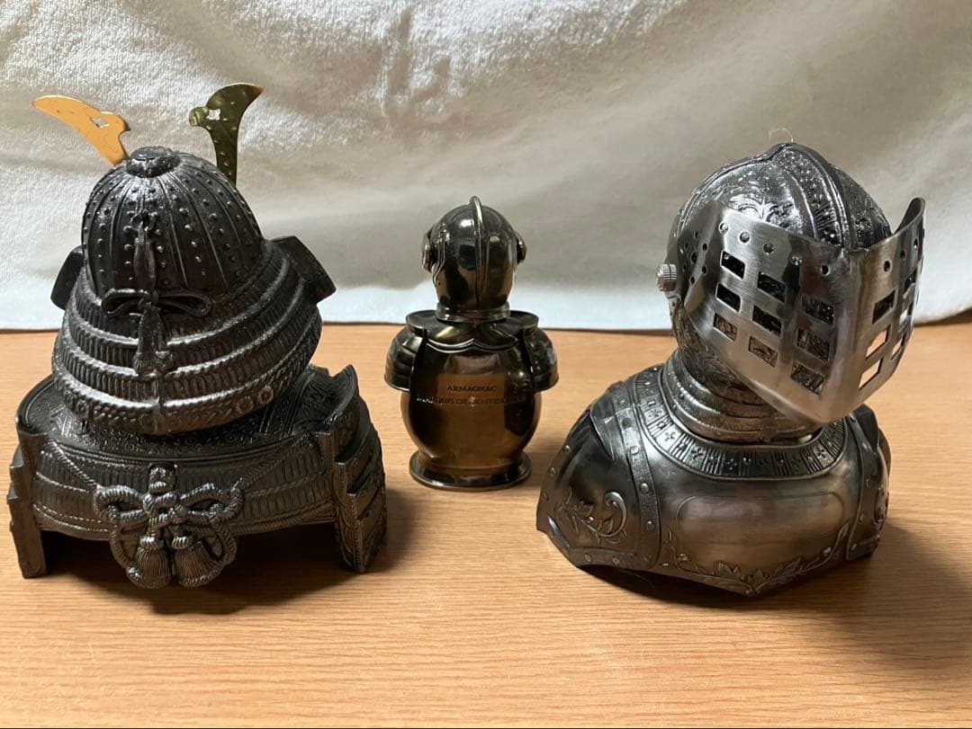 ニッカ　ウイスキー　ボトルカバー　兜＆騎士、ナポレオン（ミニ）