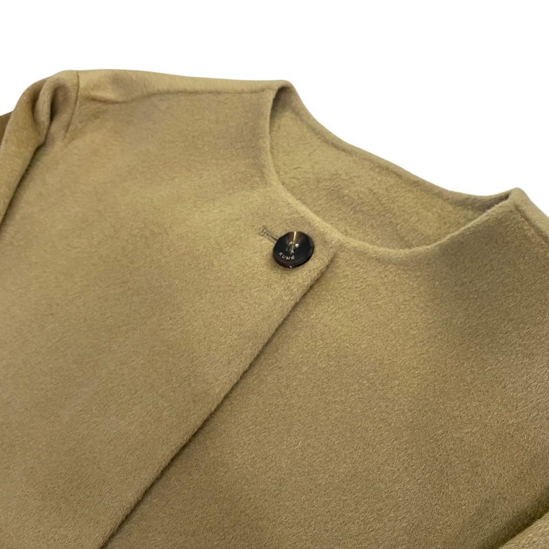 ジャケット・アウター KUMEHANDMADE CASHMERE BLEND MUFFLER COAT