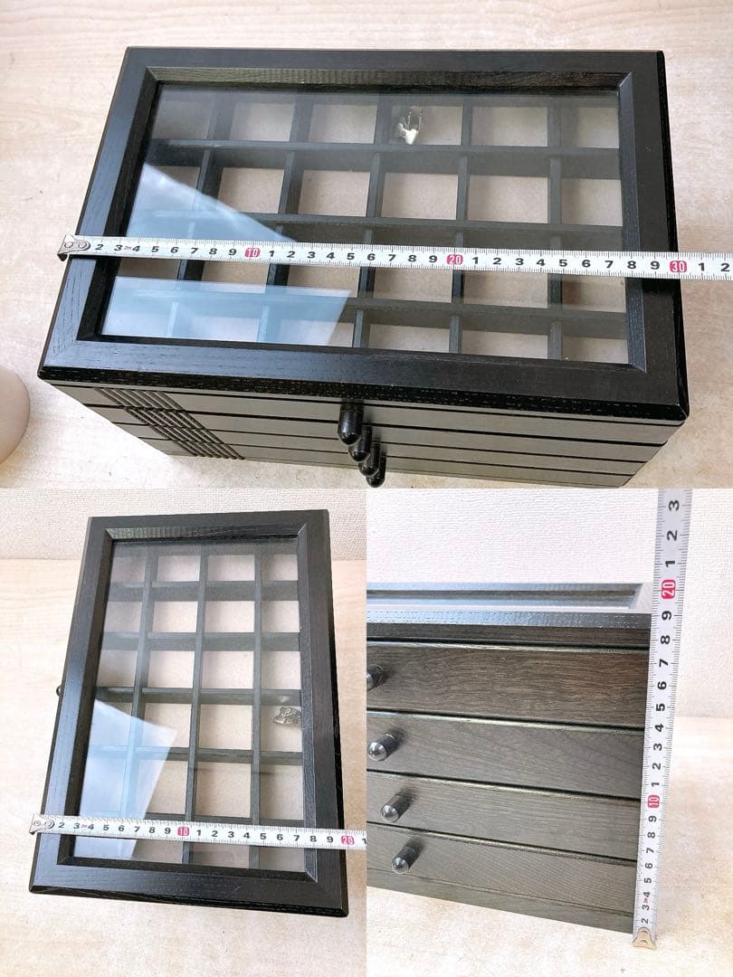 M*O様 ●木製ジュエリーボックス 4段＆6段 2点まとめ●引出し 時計 指輪