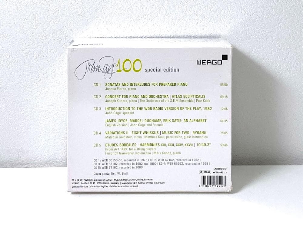 新品未開封 廃盤 CD ジョン・ケージ 生誕100周年スペシャル・エディション
