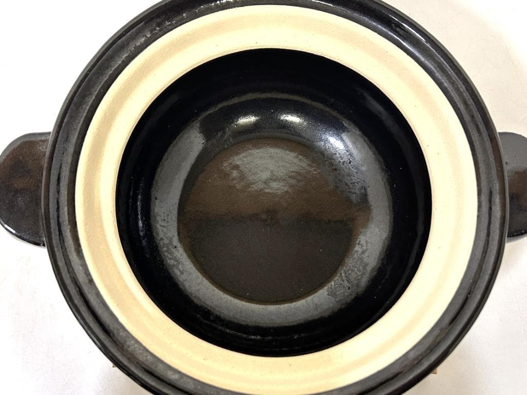 伊賀焼窯元 長谷園のかまどさん 二合炊き CT-03 直火専用 鍋敷き・箱付き