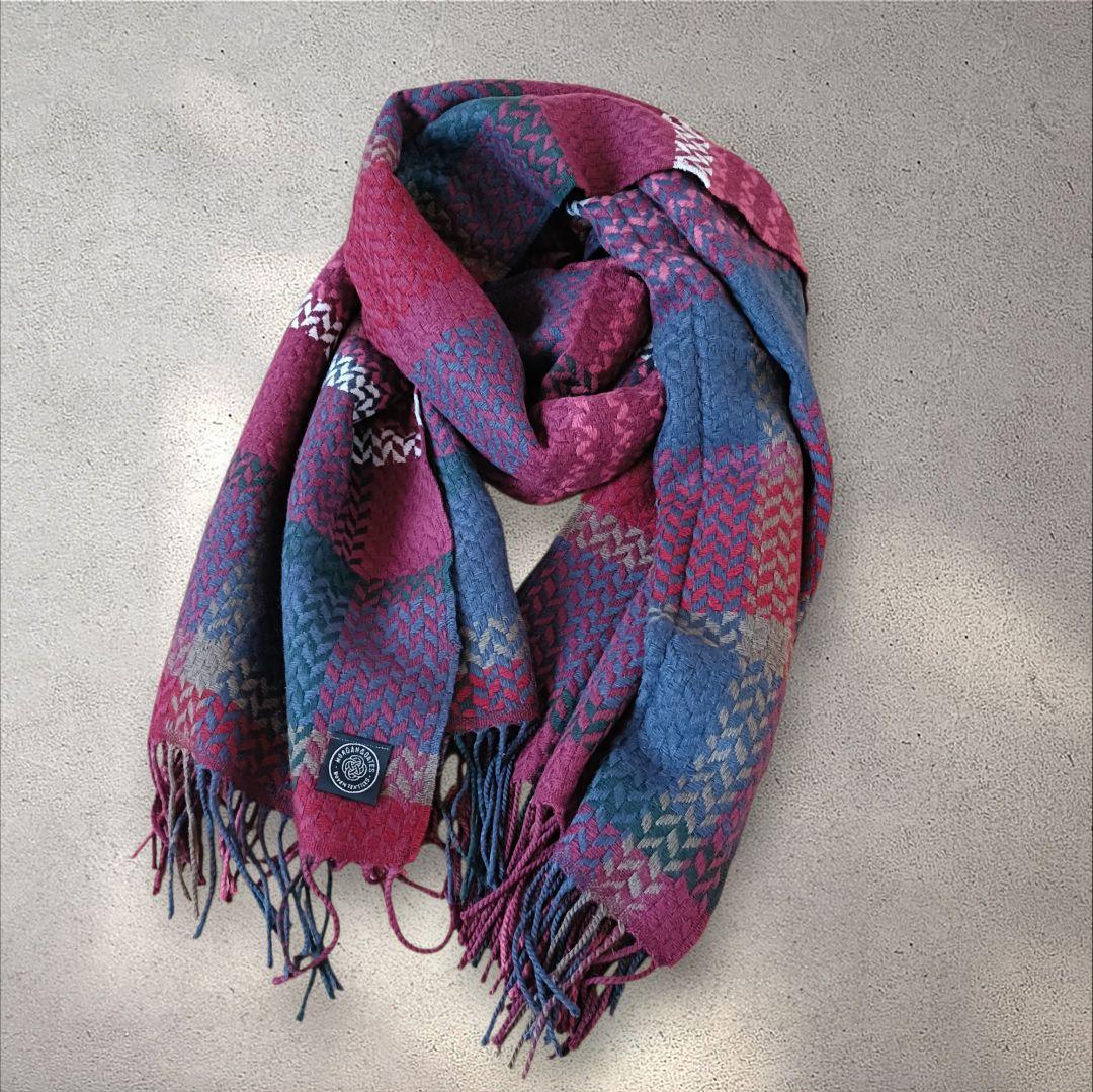 【美品✨️】英国老舗 MORGAN＆OATES カシミヤ混 大判ストール