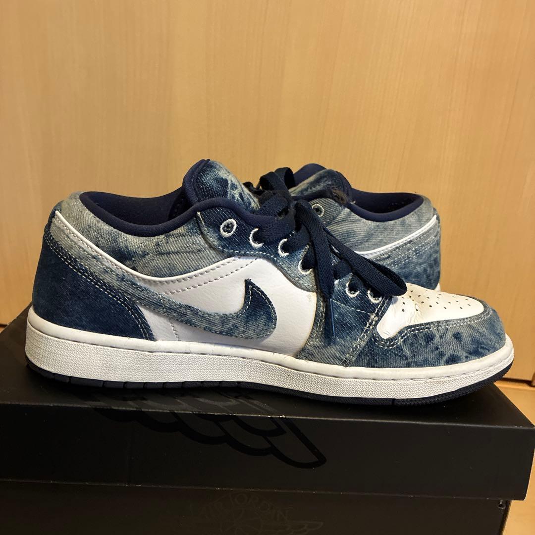 靴 Nike Air Jordan 1 Low Washed Denim 26cm