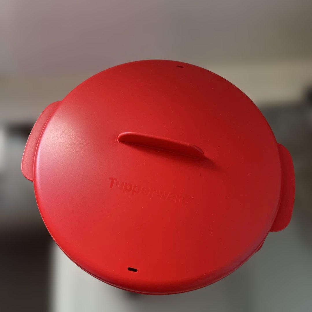 Tupperware スチームイット赤 (2段式蒸し器)