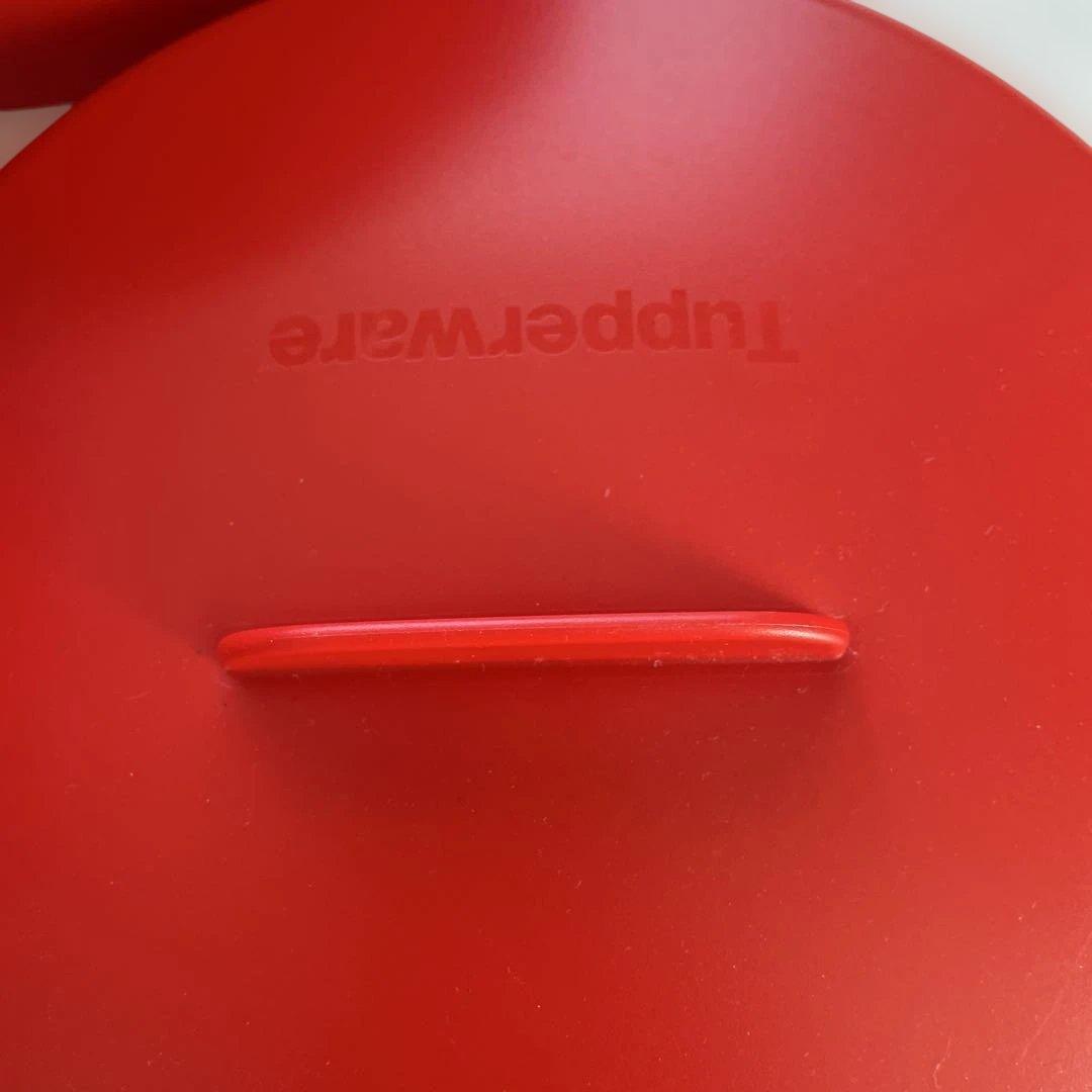Tupperware スチームイット赤 (2段式蒸し器)