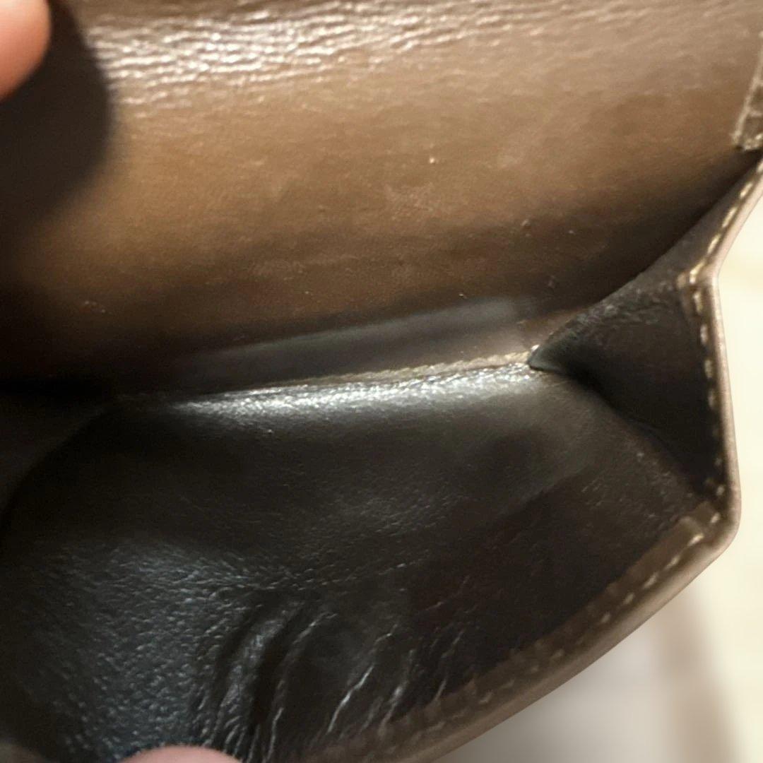 ト*ー様 GUCCI GGパターン 二つ折り財布 ブラウン