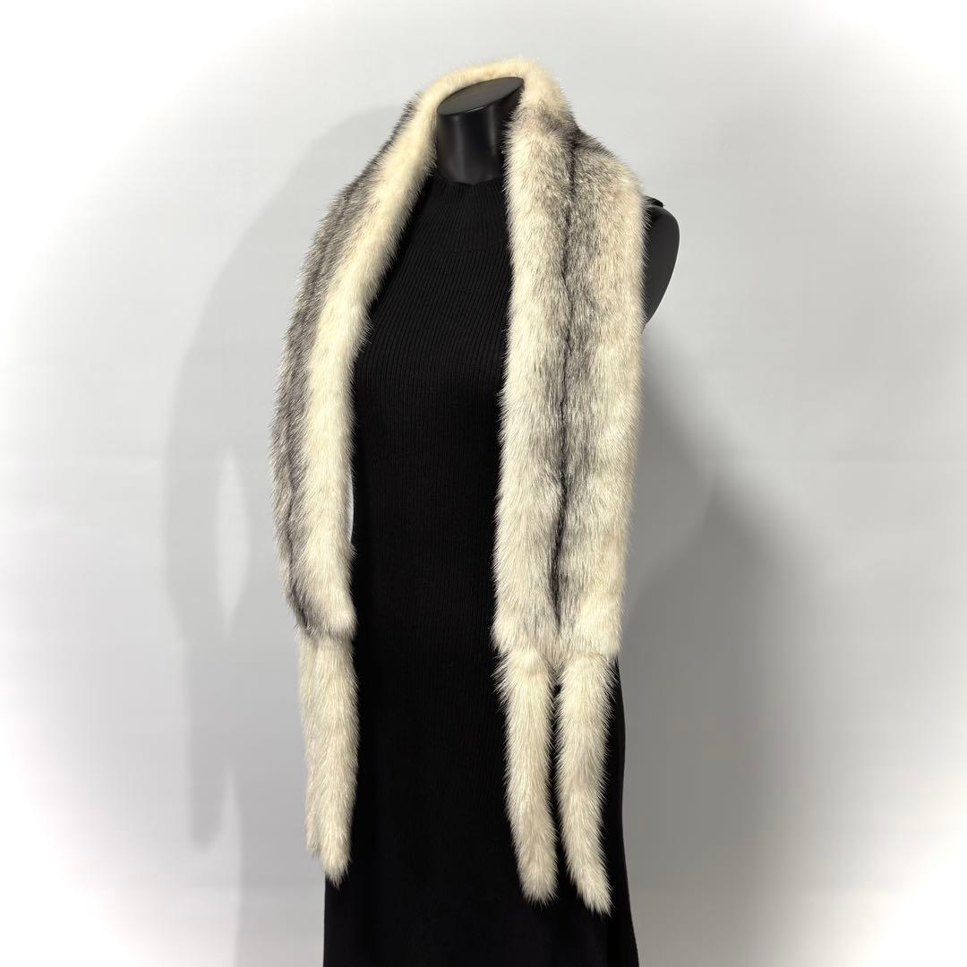 【稀少】Black Cross Mink ミンクファーストール ブラッククロス