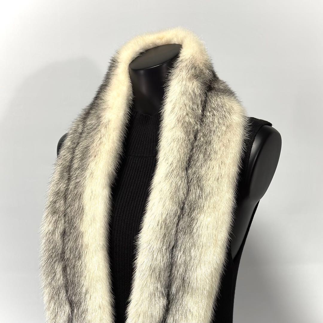 【稀少】Black Cross Mink ミンクファーストール ブラッククロス