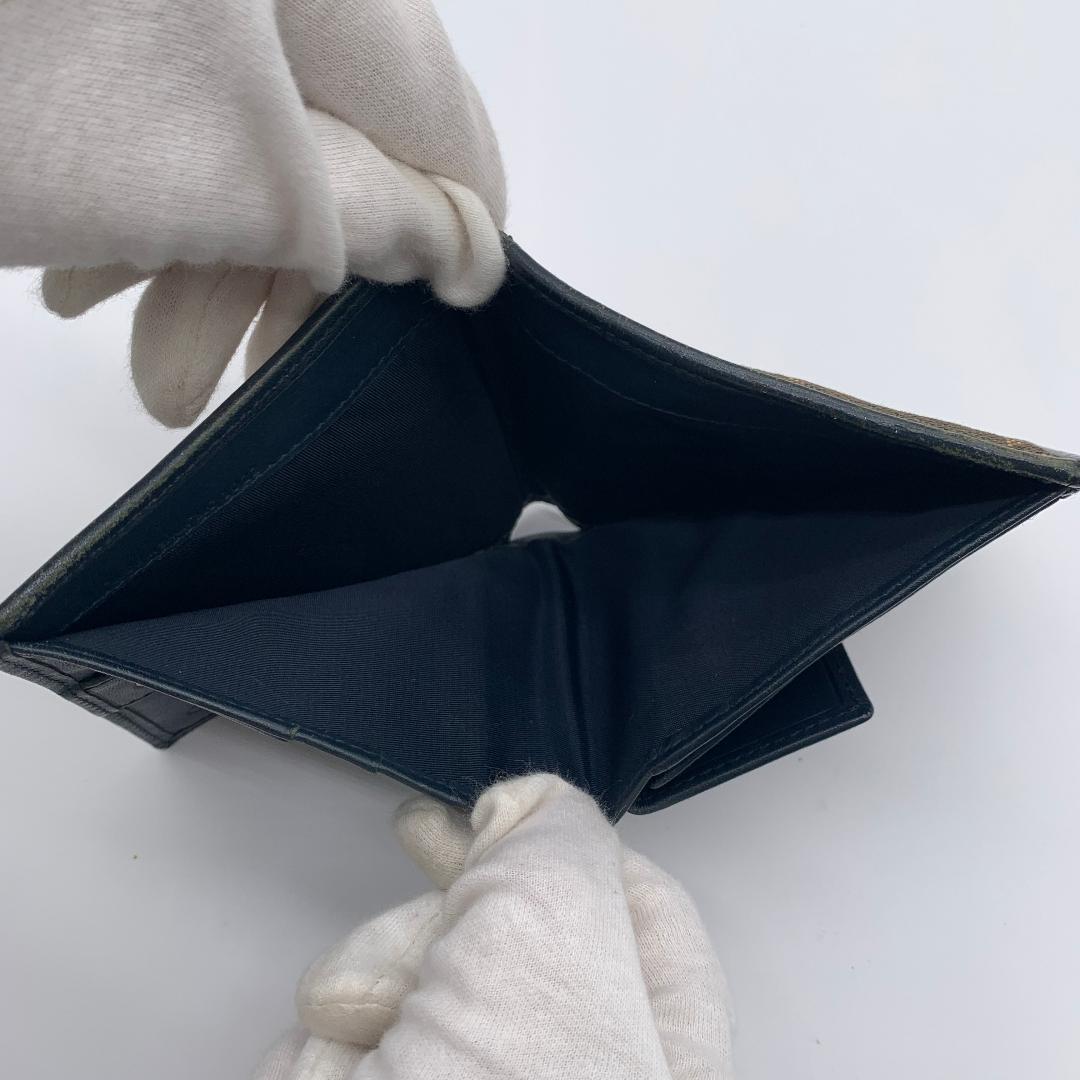 クリスチャンディオール 折り財布 トロッター オブリーク コンパクト キャンバス