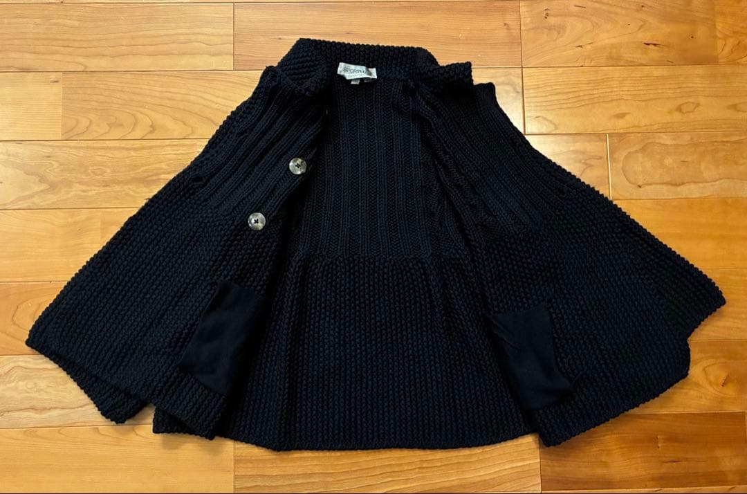 MaxMara SPORTMAX ウール　毛　ボレロ　カーディガン　黒　S