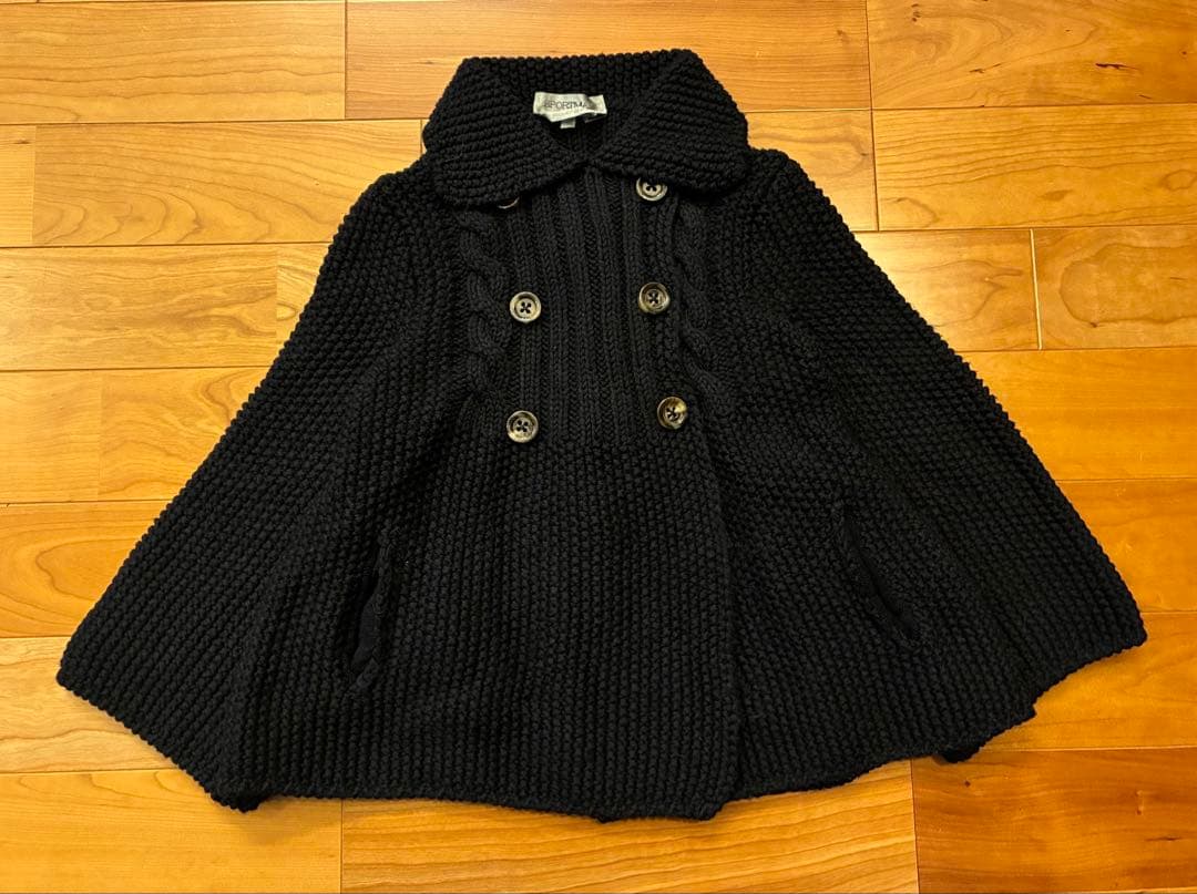 MaxMara SPORTMAX ウール　毛　ボレロ　カーディガン　黒　S