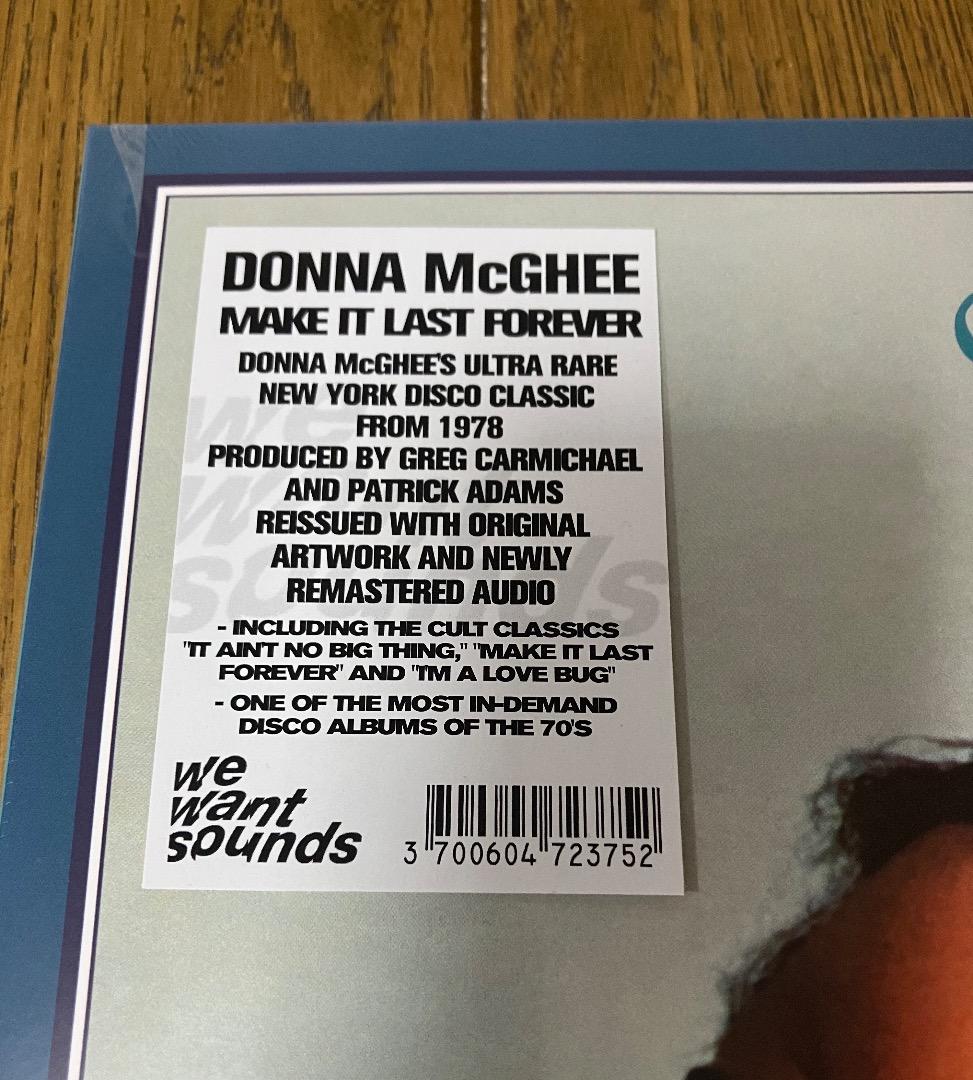 Donna McGhee / Make It Last Forever レコード