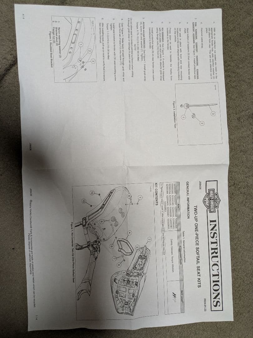 Harley-Davidson スイッチバック 2UPシート