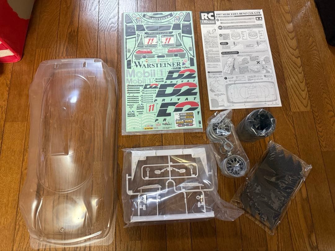 1/10RC 1997 メルセデス・ベンツ CLK-GTR スペアボディ