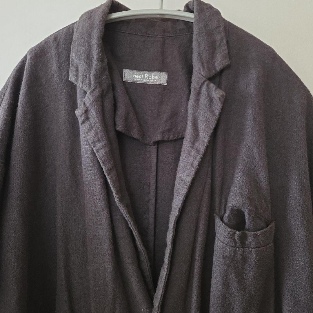 nest Robe ネストローブ　起毛リネン　フレア　ジャケット
